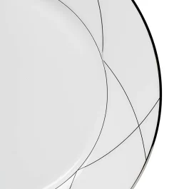 Dankotuwa Luxury Porcelain Dinner Set, Pure Platinum Craft, Crockery Set . 21 Pieces (Taylor)