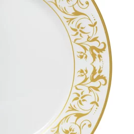 DANKOTUWA World-class tableware Luxury Porcelain , 24k Gold Crafted Dinner Set. Crockery Set. 21 Pieces (Shakira Gold)