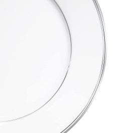 Dankotuwa Fine Porcelain Service for 6, Platinum Crafted Dinner Set. Dishwasher Safe, Vegan, Scratch Resistant and Light Weight. 21 Pieces (Infinity Platinum)
