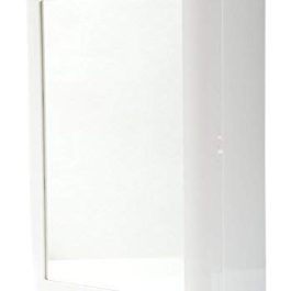 WATERTEC Plastic Bathroom Mirror Cabinet (White)