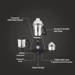 Preethi Taurus Pro MG-256 Mixer Grinder, 1000 watt
