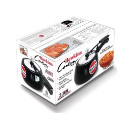 Hawkins Contura Hard Anodised Aluminium Pressure Cooker, 3 Litres, Black