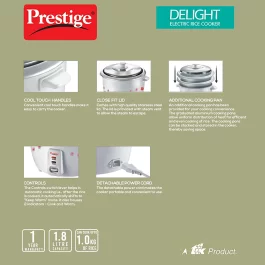 Prestige 1.8 litres Electric Rice Cooker, PRWO 1.8 – 2