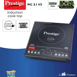 Prestige PIC 3.1 V3 2000-Watt Induction Cooktop with Touch Panel ( Black )