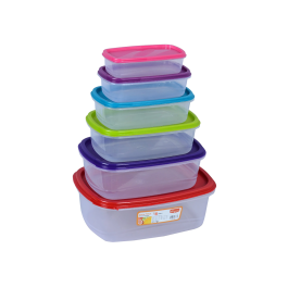 Princeware Store Fresh Rectangular Container Set of 6 – 5666-6