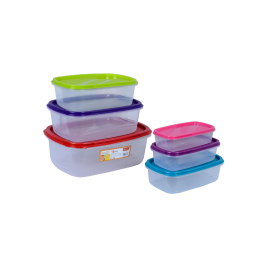 Princeware Store Fresh Rectangular Container Set of 6 – 5666-6