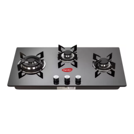 Pigeon Ornate 3 Burner Hob Glass Automatic Hob  (3 Burners)